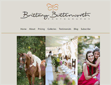 Tablet Screenshot of brittanybutterworthphotography.com